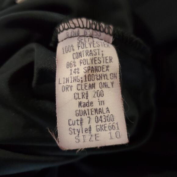 Vtg 90s CDC NWT Velvet Chiffon Tieback Jumpsuit Size 10 Whimsigoth Grunge Black - Picture 8 of 12